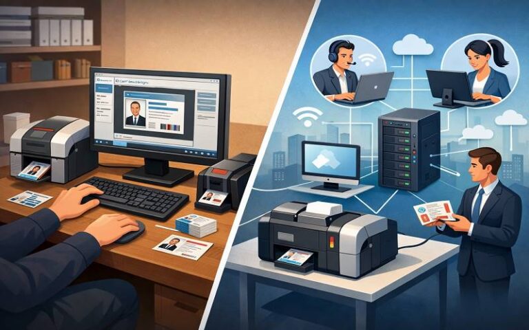 مقایسه نرم افزارهای چاپ کارت دسکتاپ و تحت شبکه
